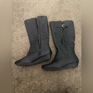 Black tall womens boots Arizona Jean company